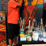 Stiller ut på Foya Blanca