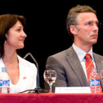 Marylène Albentosa Ruso og Jens Stoltenberg