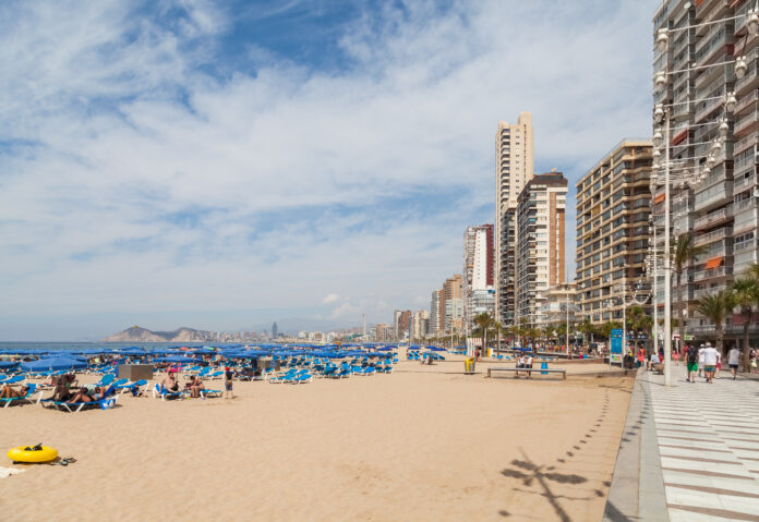 Playa de Levante, Benidorm.
