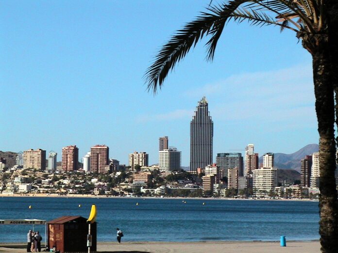 Playa de Poniente, Benidorm.