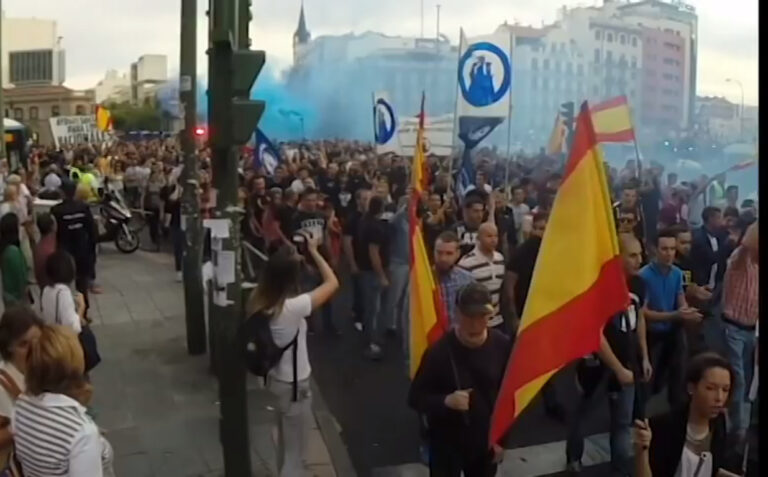 Høyreekstreme marsjerte i Madrid