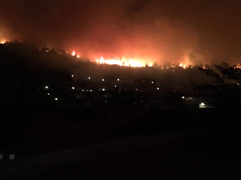 Sykehus evakuert etter skogbrann
