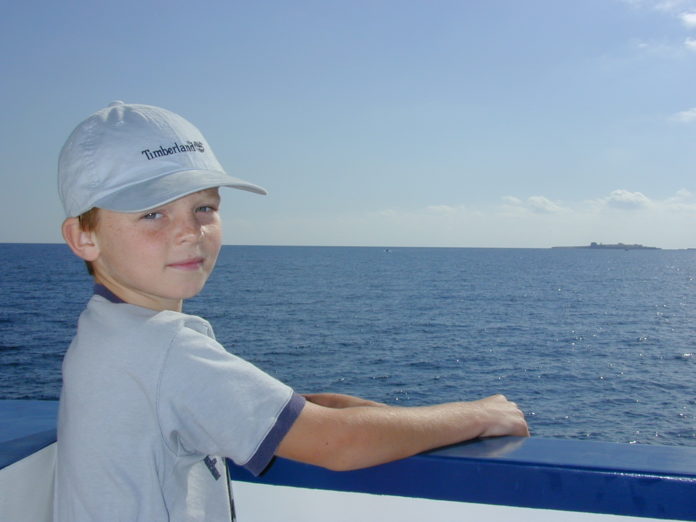 Christopher Lyngedal Haugan på vei til Tabarca