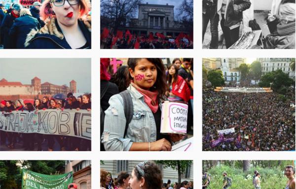 Foto: Temaene for streiken 8. mars var likestilling og likelønn i spansk arbeidsliv, kamp mot seksuell trakassering og vold mot kvinner, styrking av retten til selvbestemt abort og å fjerne abort som straffbar handling fra den spanske straffeloven. samt en mer human asylpolitikk med kvinner og barn i fokus. Bildet viser nettsiden til International Women´s strike på Instagram.