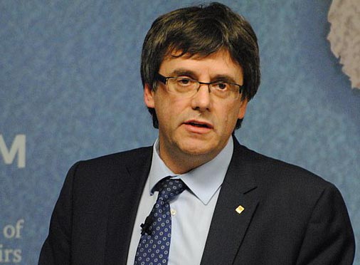 Foto: Samme dag som arrestasjonen av Carles Puigdemont ble de arrangert en demonstrasjon i Barcelona med krav om løslatelse av den tidligere regionspresidenten og katalanske politikere som er varetektsfengslet i Spania.