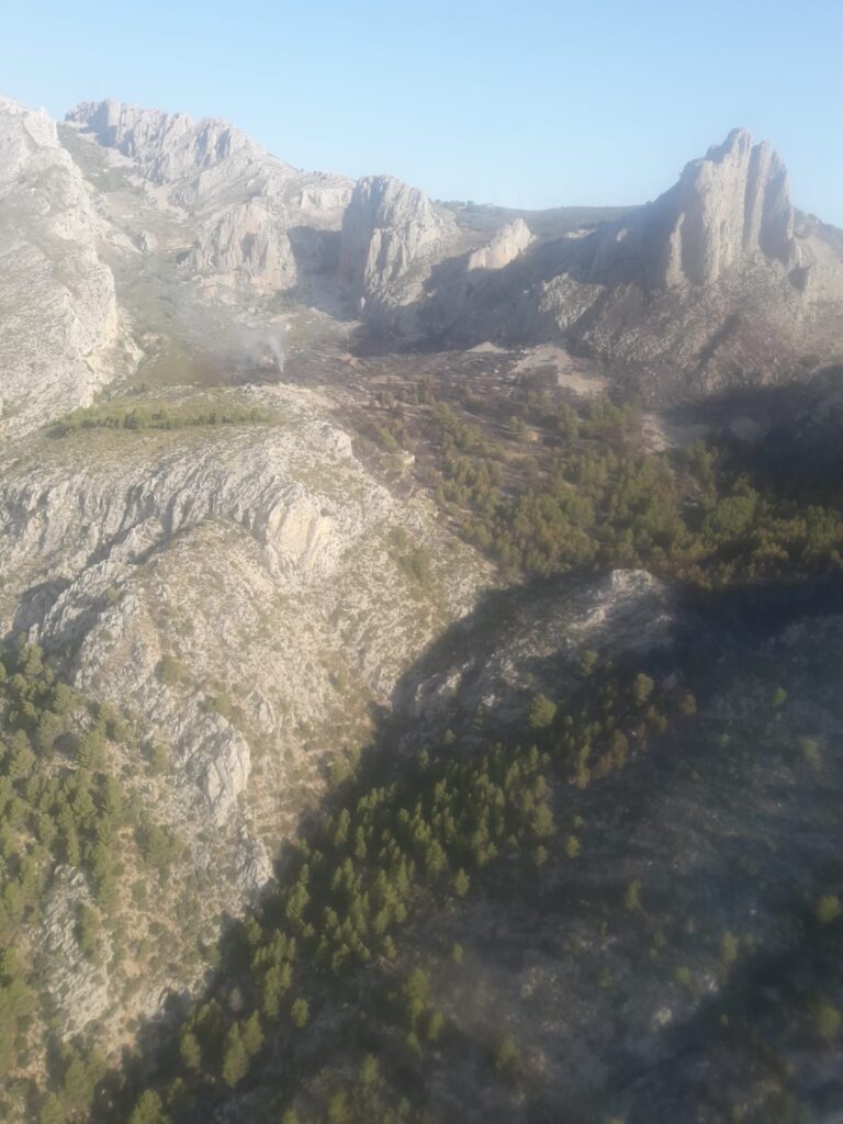 Skogbrannen ved Guadalest var trolig påsatt