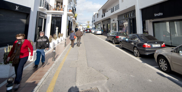 Butikker bak Puerto Banús Marbella