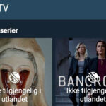 Internasjonale serier vist på NRK er fortsatt «Ikke tilgjengelig i utlandet» via NRKs app.