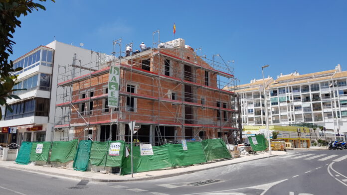 Nybygg under oppføring i Altea.