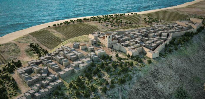 Castillo de Guardmar som den en gang var.