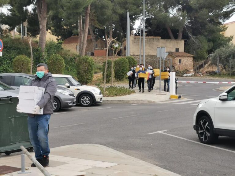 Kinesiske næringsdrivende donerer 9.000 masker til Alfaz del Pi
