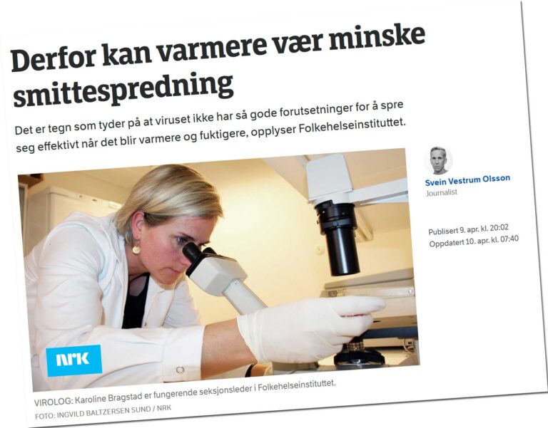 Folkehelseinstituttet bekrefter: Varmere vær kan bremse Corona-smitte