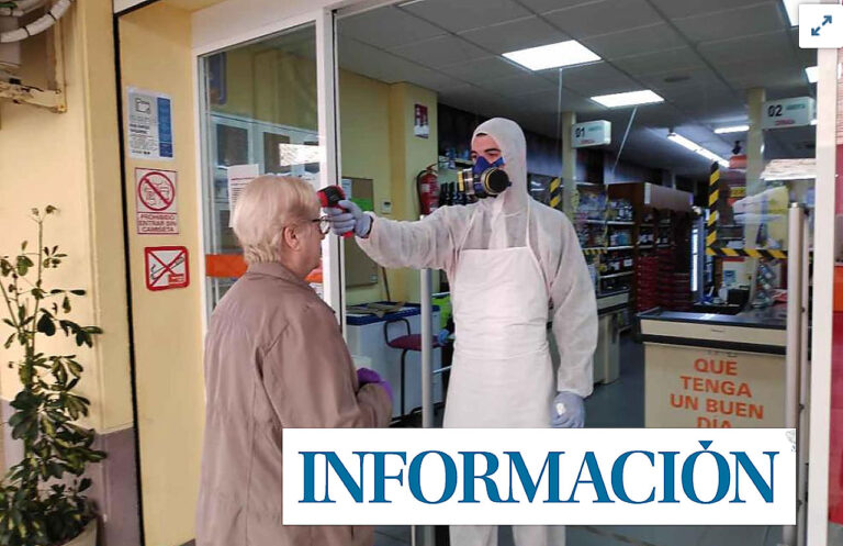 Supermarked i Torrevieja sjekker temperaturen din