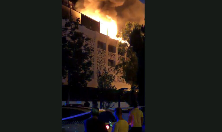 Stor Hotell-brann i Marbella