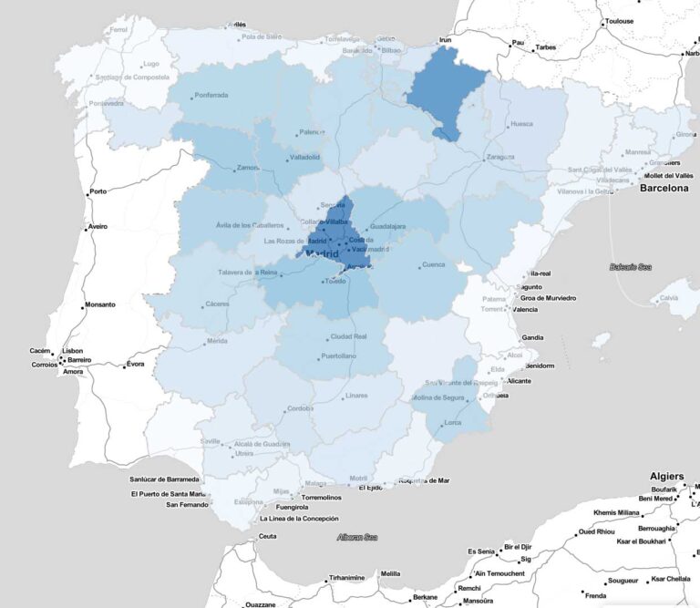 Kraftig synkende Covid-smitte i turistbyene