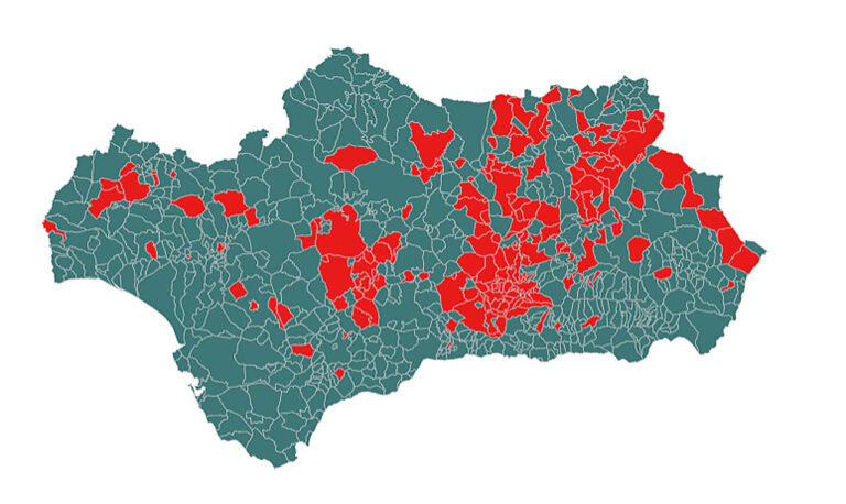 70 kommuner i Andalucia har over 500 smittede pr 100.000