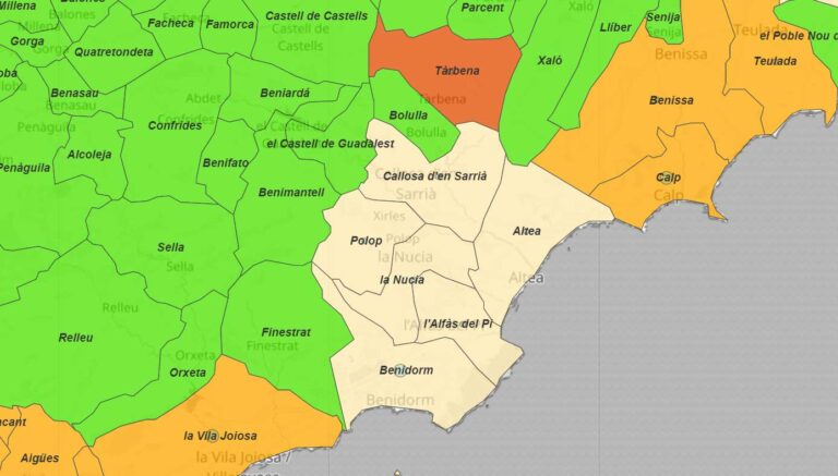 38 smittede pr. 100.000 i Marina Baixa