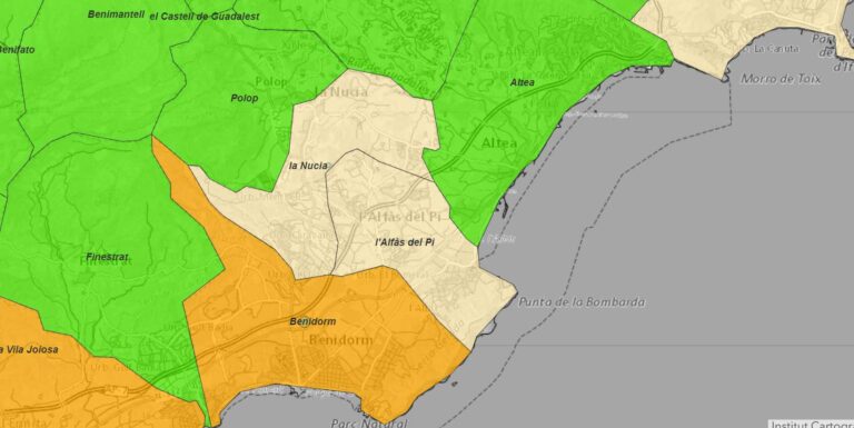 Syv corona-smittet i Alfaz del Pi