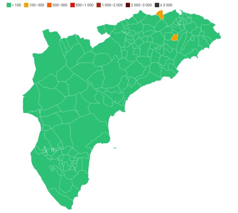 Stabilt lave smitte-tall i Alicante-provinsen