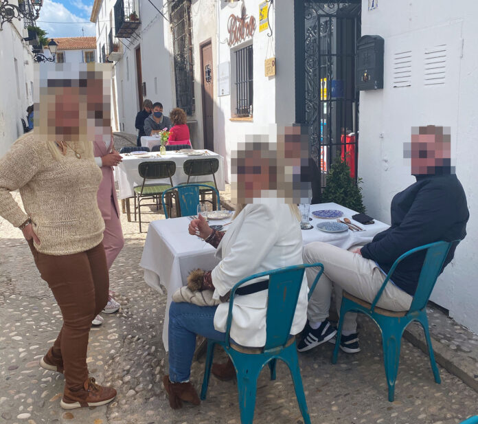 på restaurant i altea