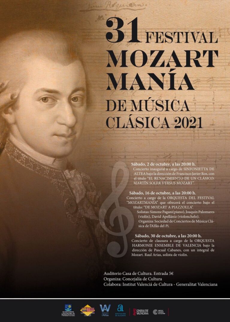 Mozart i Alfaz del Pi: Siste konsert 30. oktober