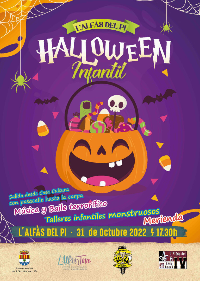 Halloween-feiring for barna i Alfaz del Pi