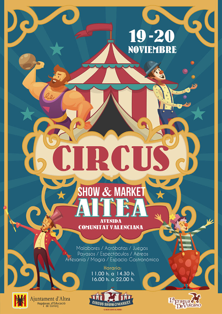 Sirkus og gatemarked i Altea