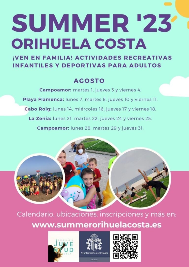 Aktiviteter for barn på Orihuela Costa