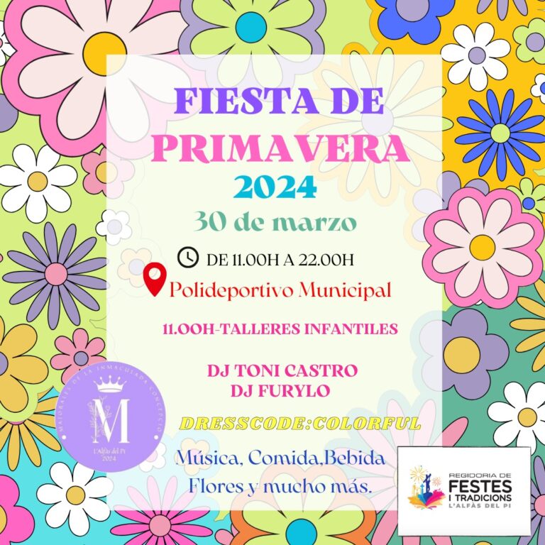 Velkommen til vårfest i Alfaz del Pi lørdag 30.