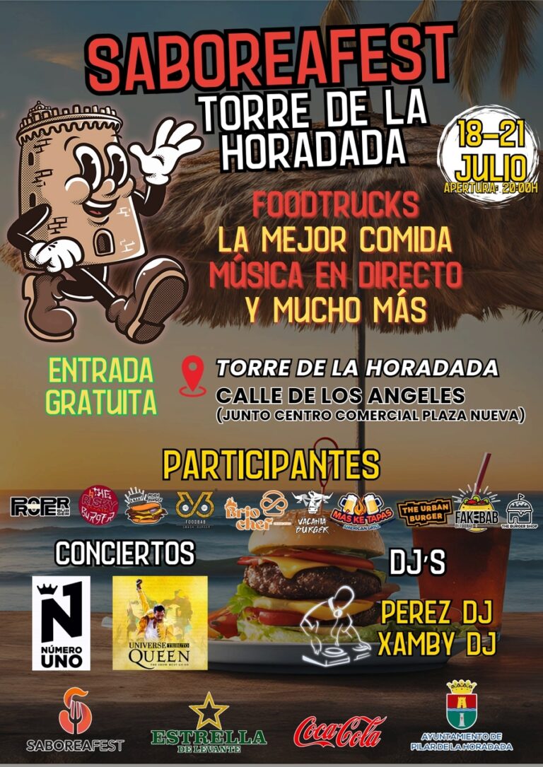 God mat og musikk i Torre de la Horadada fra 18. til 21. juli