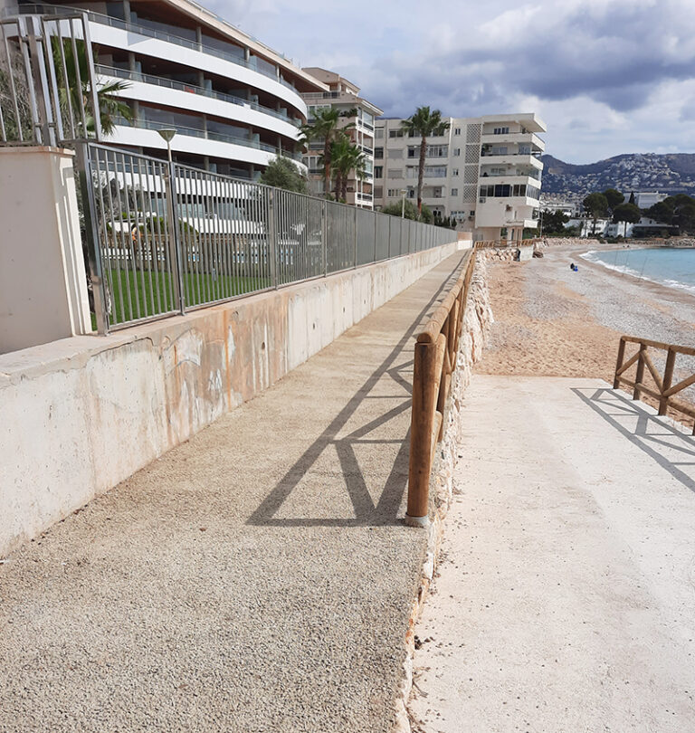 Ny gangvei langs sjøen i Altea