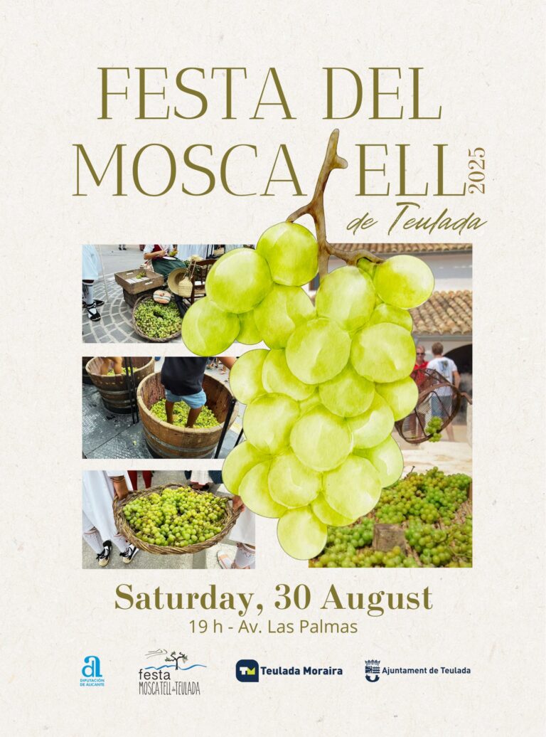 Bli med på vin-fiesta i Teulada (Moraira) nå lørdag