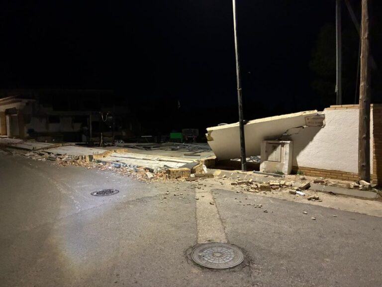 Skader i Alfaz del Pi etter storm