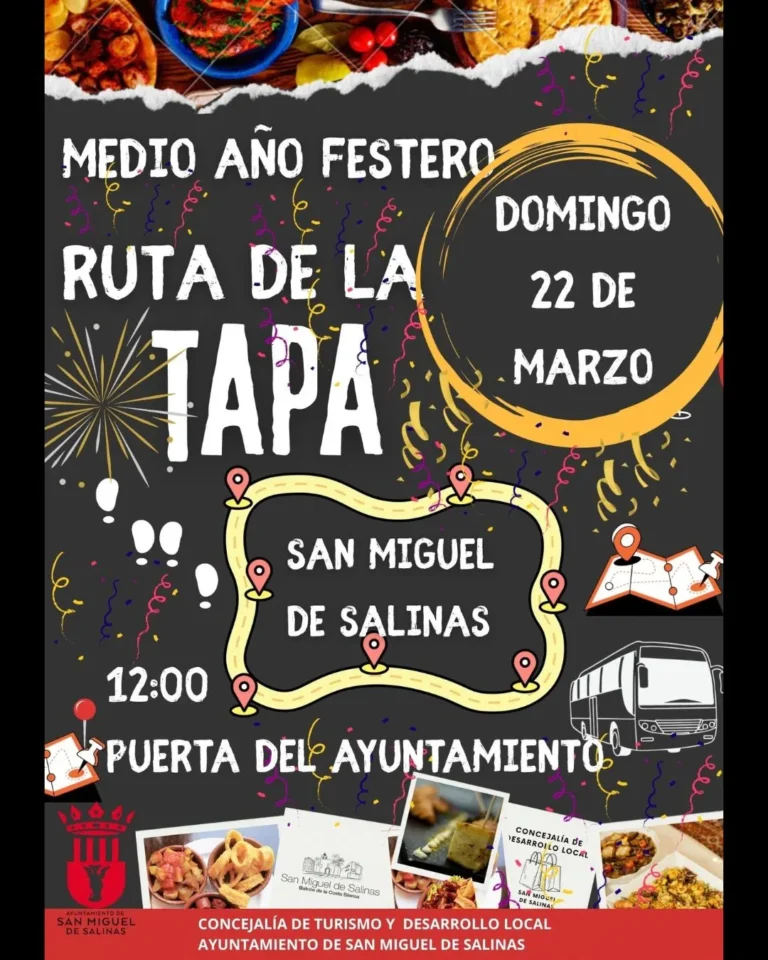 Fiesta med Tapas Rute i San Miguel de Salinas
